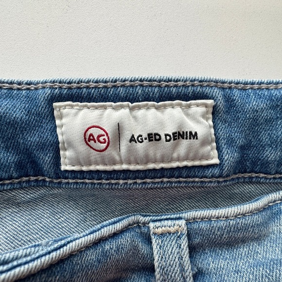 AG Jeans Farrah Boot Crop High Rise Womens Size 30 Raw Hem AG-Ed Denim Blue - Picture 10 of 16